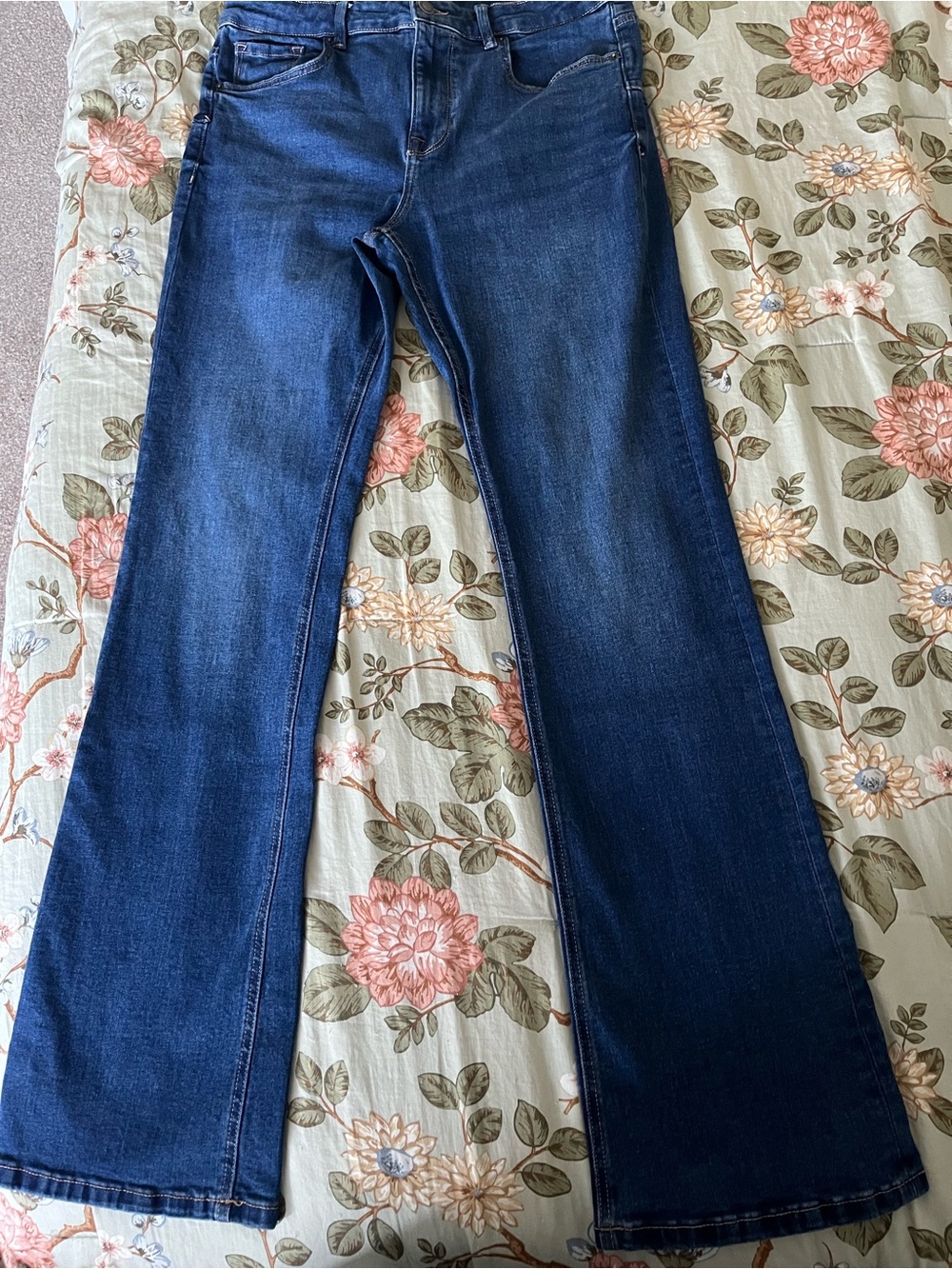 Zara Women's Dark Blue Bootcut Jeans 10